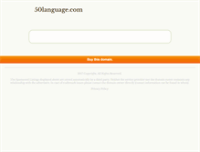 Tablet Screenshot of 50language.com
